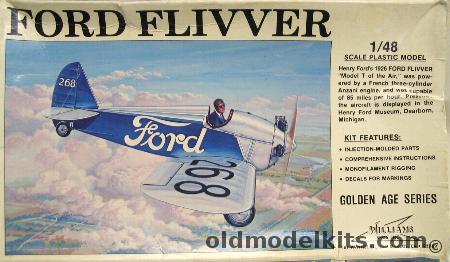 Williams Brothers 1/48 1926 Ford Flivver - The Model T Of The Air, 48-661 plastic model kit